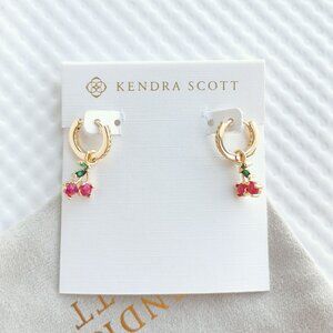 Kendra Scott Gold Berry Kyocera Opal Cherry Earrings NEW